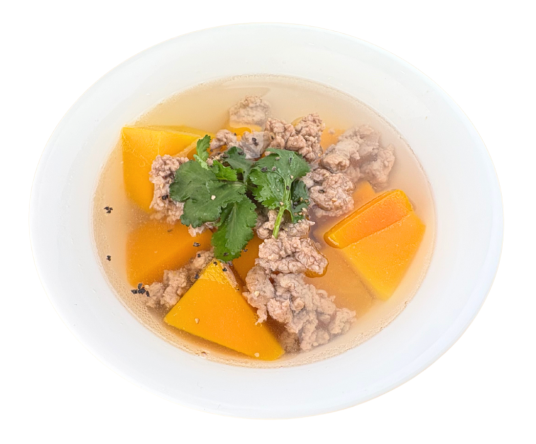 Pumpkin and Pork Mince Soup (Canh Bí Đỏ Thịt Bằm)
