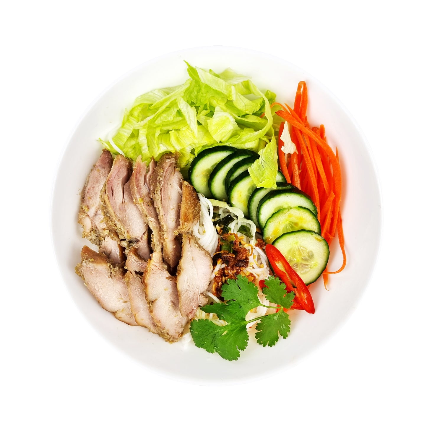 BBQ Chicken Vermicelli Noodle Salad (Bún Gà Nướng)