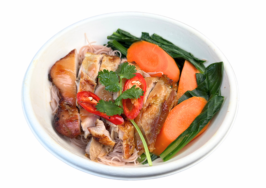 Grilled Chicken Brown Rice Vermicelli (Bún Gà Nướng)