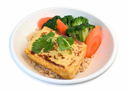 Braised Tofu in Soy Sauce on Rice (Cơm Đậu Hủ Hầm Tương)