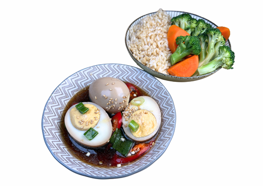 Soy-marinated Eggs on Rice (Cơm Trứng Ngâm Tương)